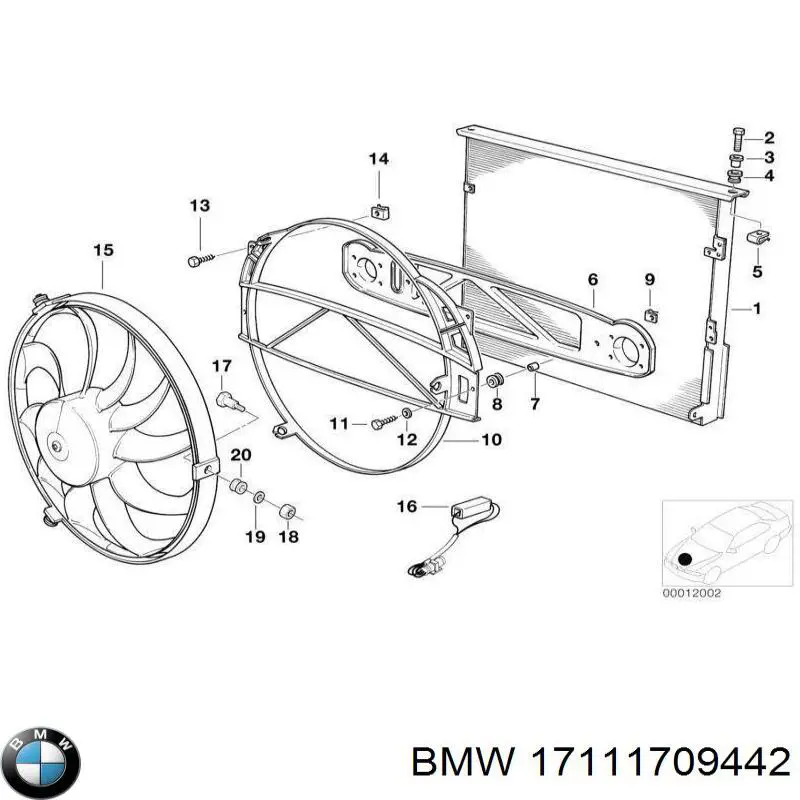  BMW 17111709442 ціна, від 1.13 USD