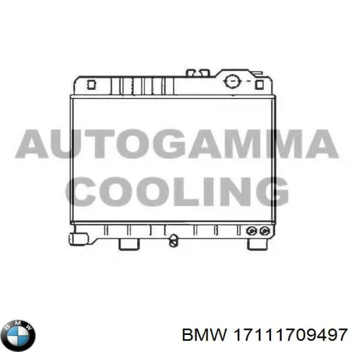 Купити 17111709497 BMW Радіатор двигуна