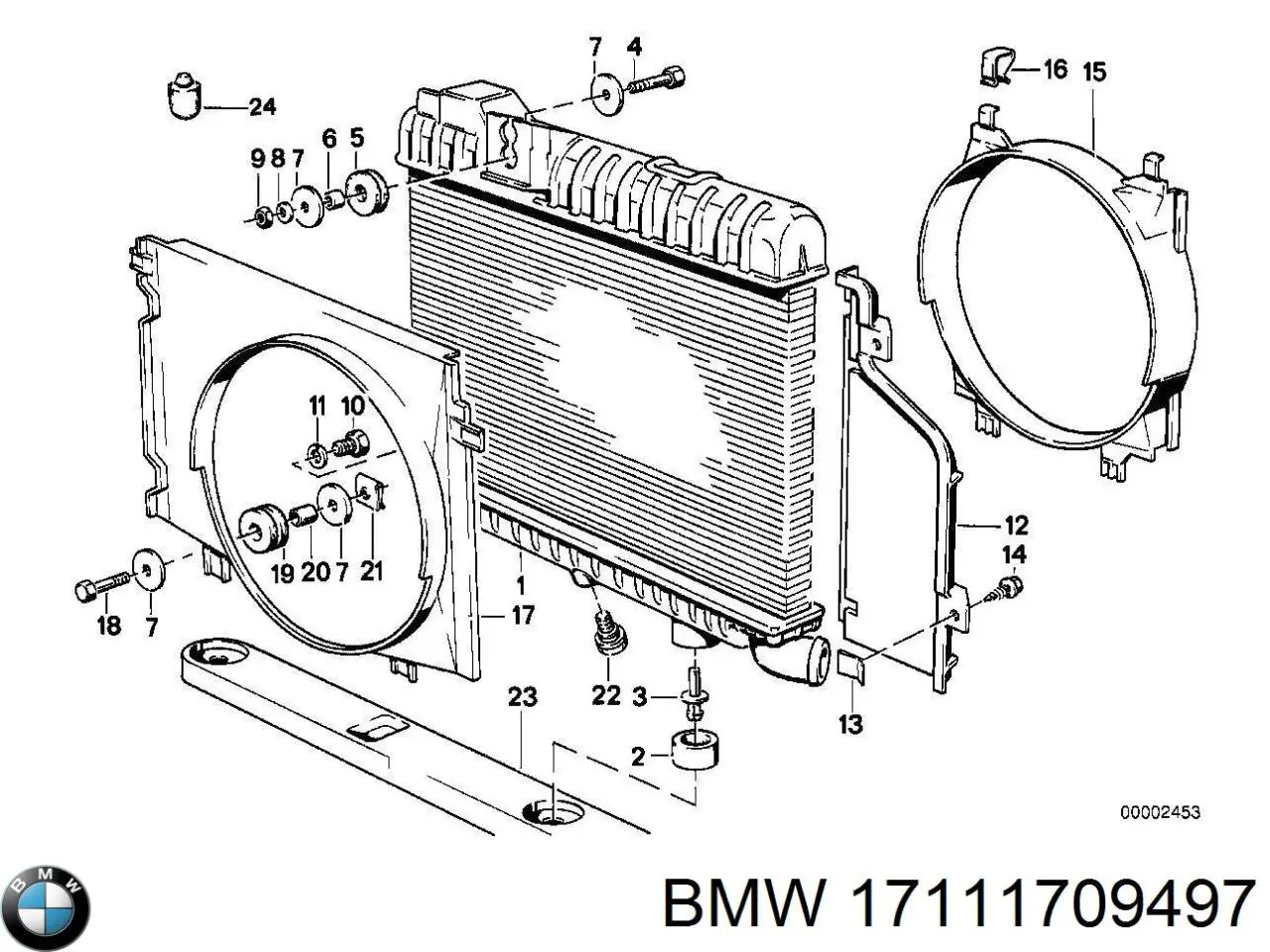 Радіатор основний BMW 17111176895 ціна, від 79.93 USD