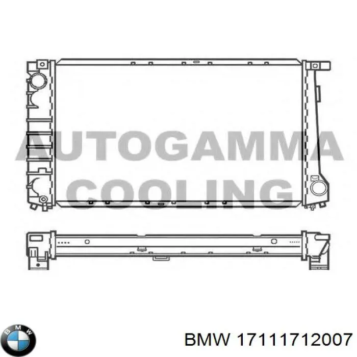 17111712007 BMW Радіатор охолодження двигуна