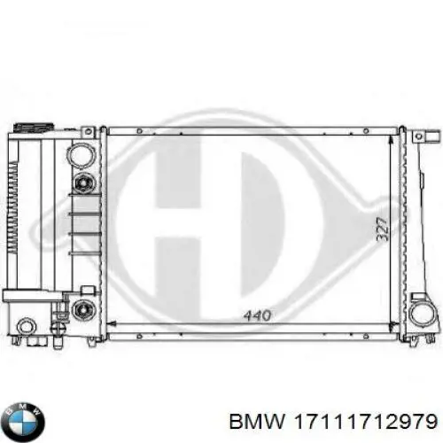 17111712979 BMW радіатор охолодження двигуна