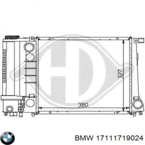 Радіатор основний BMW 17111719024 ціна, від 72.86 USD