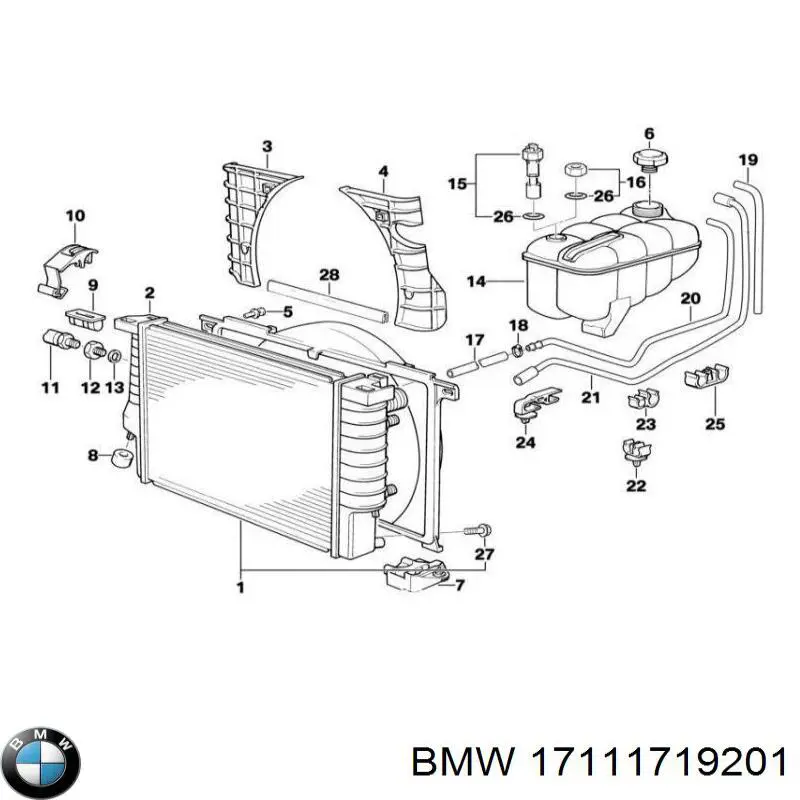 Купити 17111719201 BMW 