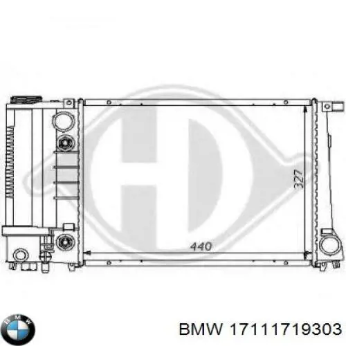 17111719303 BMW радіатор охолодження двигуна