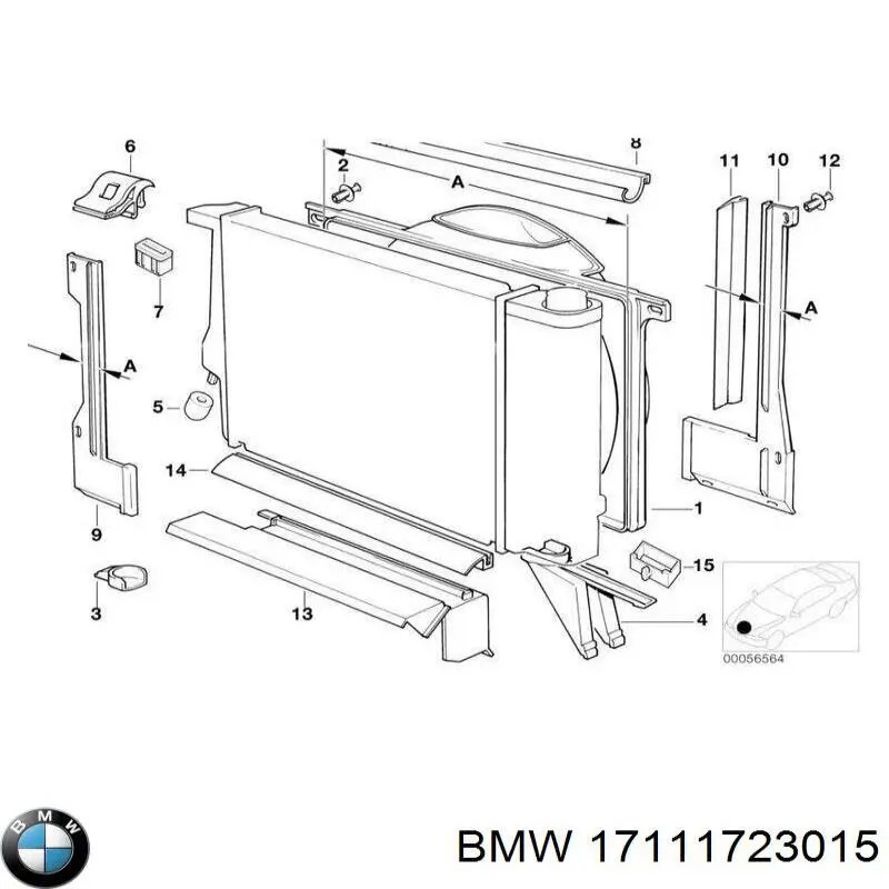  BMW 17111723015 ціна, від 52.52 USD
