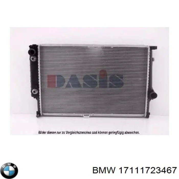 17111723467 BMW Радіатор охолодження двигуна