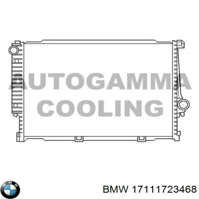 Купити 17111723468 BMW Радіатор двигуна