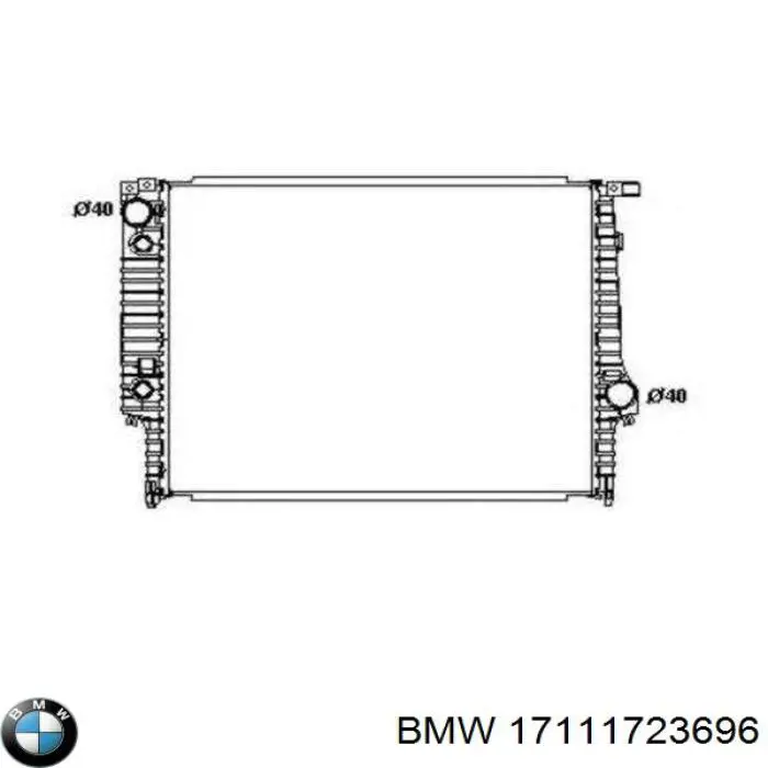 Радіатор основний BMW 17111723696 ціна, від 70.74 USD