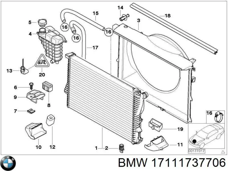 Купити 17111737706 BMW 