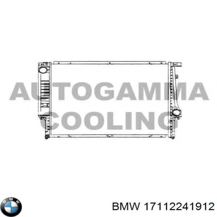 Радіатор 17112241912 BMW