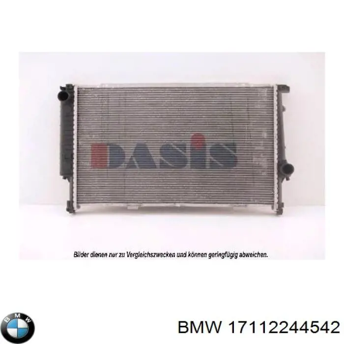 17112244542 BMW радіатор охолодження двигуна