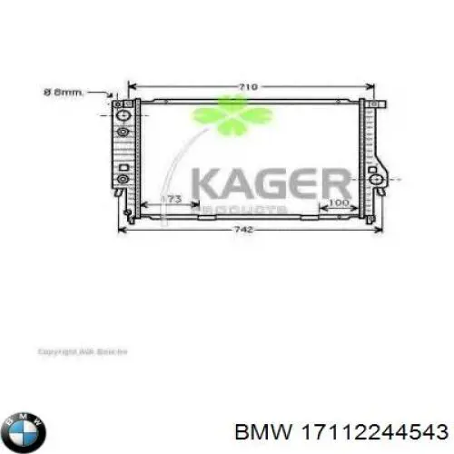 Купити 17112244543 BMW Радіатор двигуна