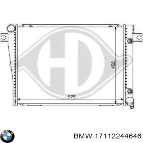 Купити 17112244073 BMW Радіатор двигуна