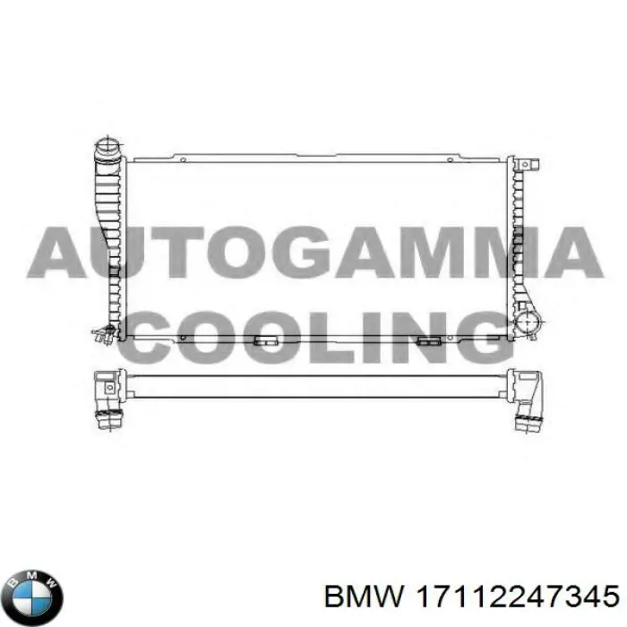 Радіатор основний BMW 17112247345 ціна, від 118.61 USD