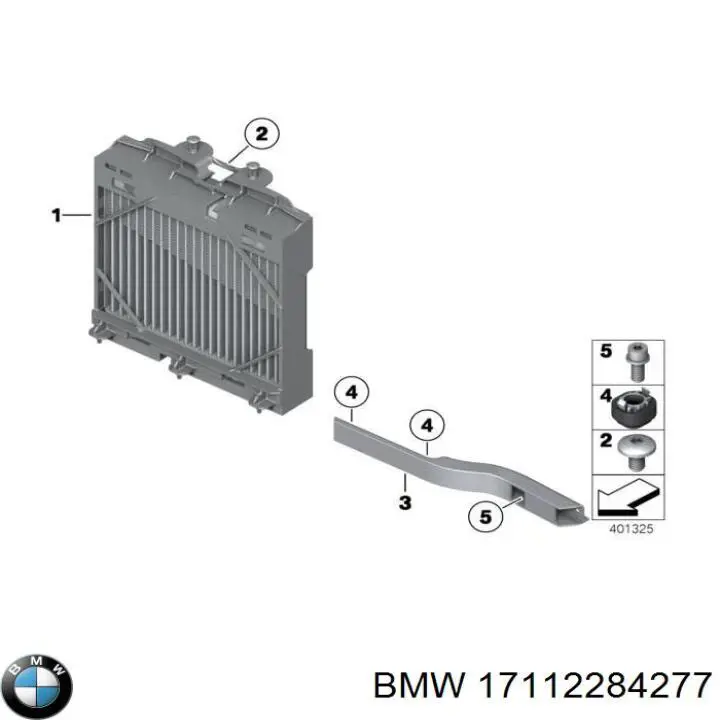 CR958000P Mahle Original Радіатор охолодження двигуна, лівий
