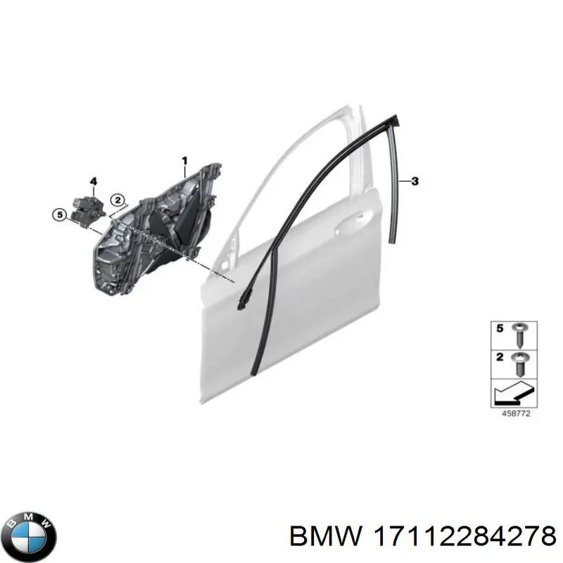 17112284278 BMW Радіатор охолодження двигуна, правий