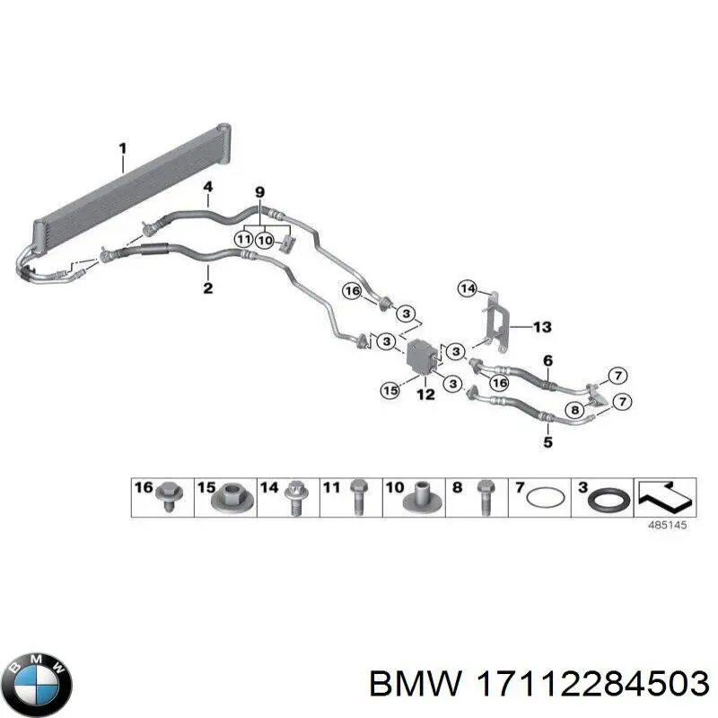 Радіатор охолодження, АКПП BMW 17112284503 ціна, від 468.17 USD
