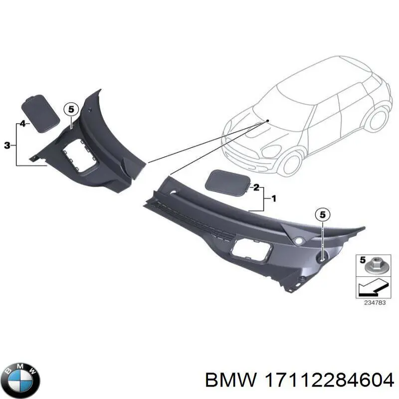 Купити 17112284604 BMW Радіатор охолодження двигуна, правий