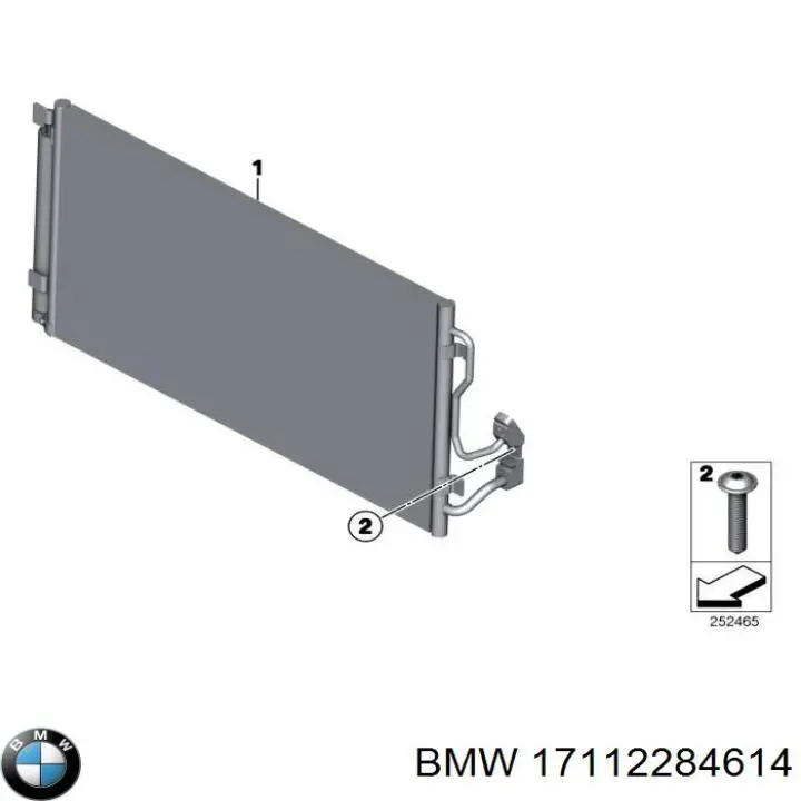 Купити 17112284614 BMW Радіатор системи охолодження кондиціонера