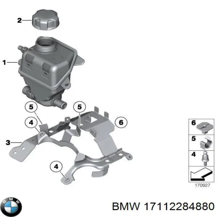 17112284880 BMW Розширювальний бачок охолодження