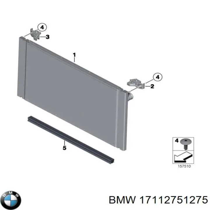 Радіатор основний BMW 17112751275 ціна, від 144.69 USD