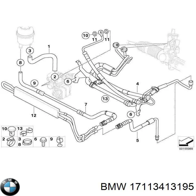 Купити 17113413195 BMW Радіатор ГП
