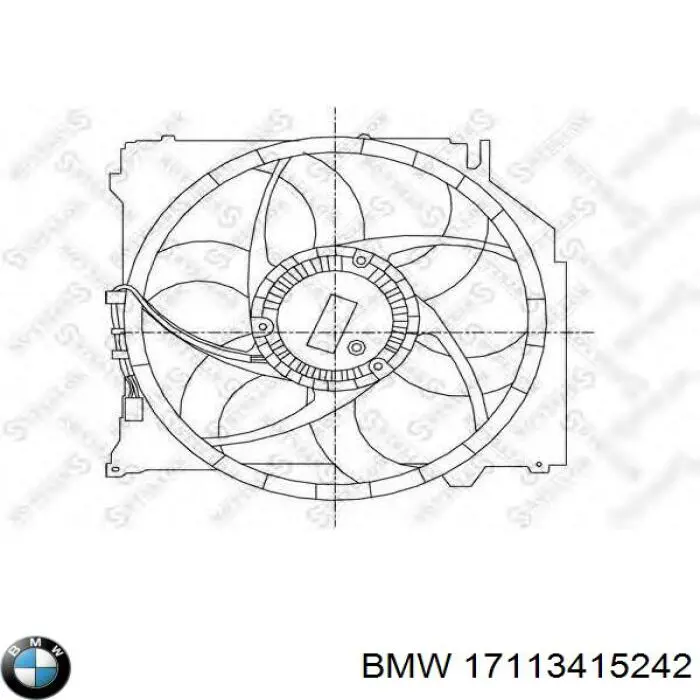 Дифузор вентилятора на BMW X3 (E83)