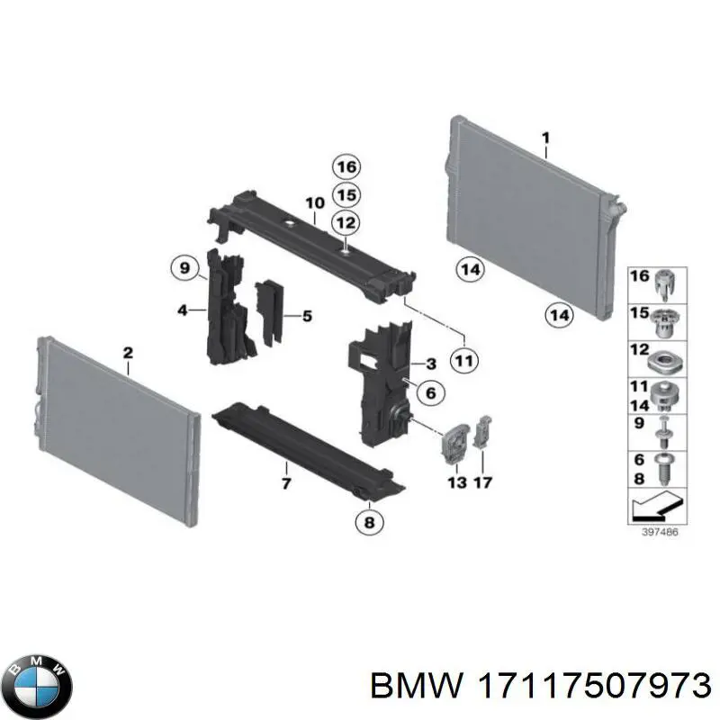 Купити 7001770 Autotechteile Кронштейн радіатора лівий