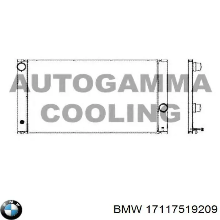 Купити 17117519209 BMW Радіатор двигуна