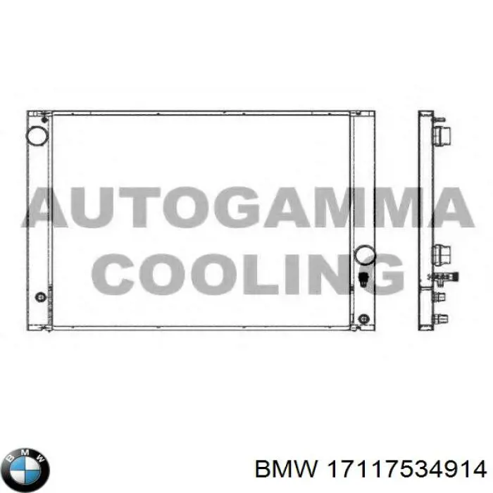 Радіатор охолодження BMW 17117534914