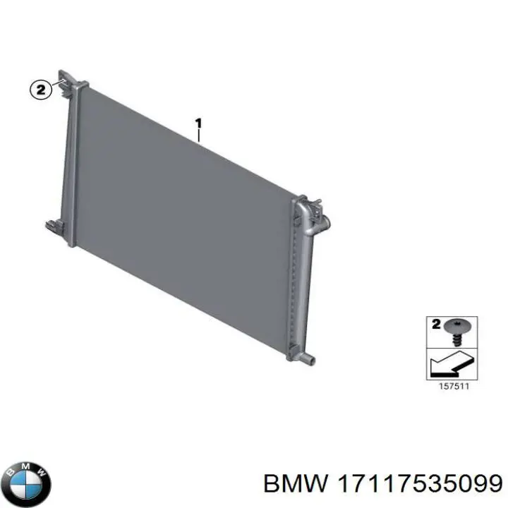 Радіатор основний BMW 17117535099 ціна, від 74.29 USD