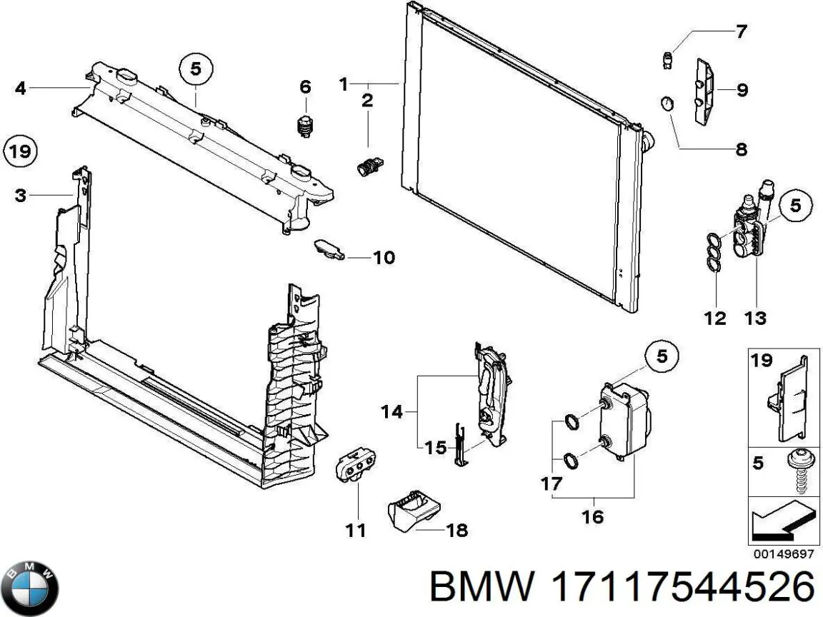  BMW 17117544526 ціна, від 36.32 USD
