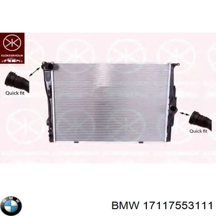 17117553111 BMW радіатор охолодження двигуна
