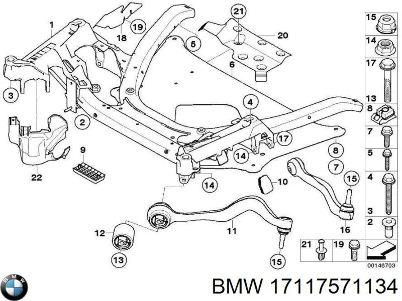 BMW 17117571134 ціна, від 1.02 USD