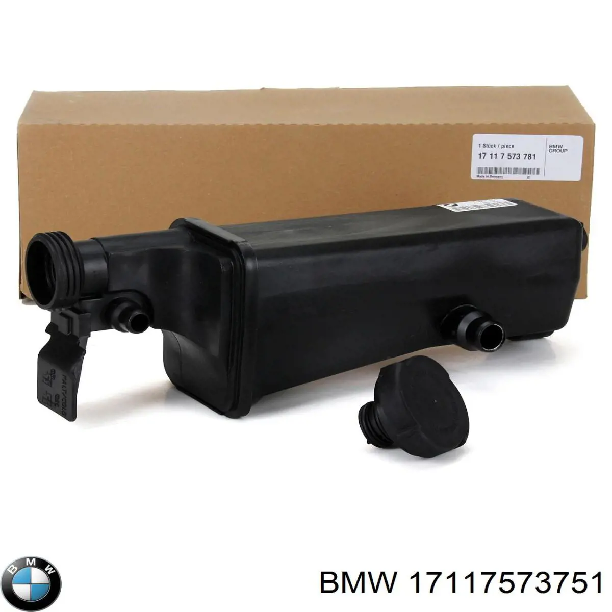 Бачок системи охолодження двигуна розширювальний BMW 17117573751 ціна, від 46.79 USD