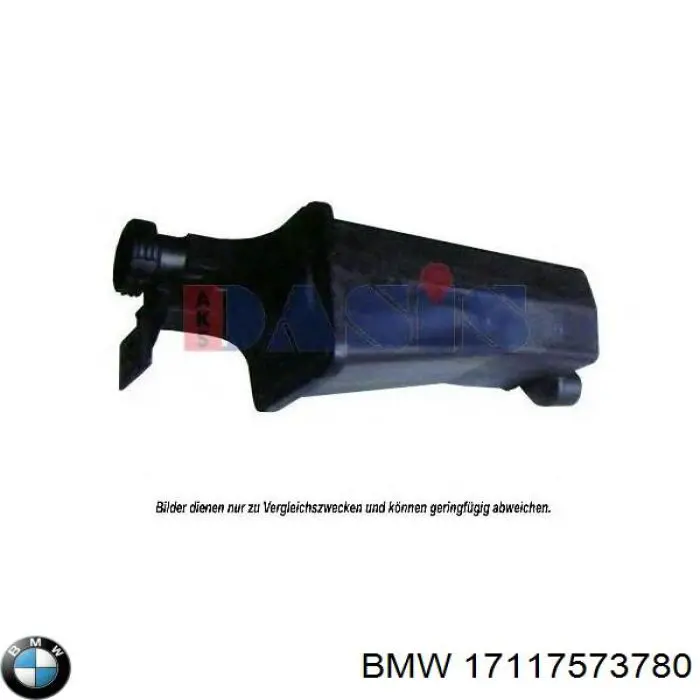 Бачок системи охолодження двигуна розширювальний BMW 17117573780 ціна, від 38.64 USD