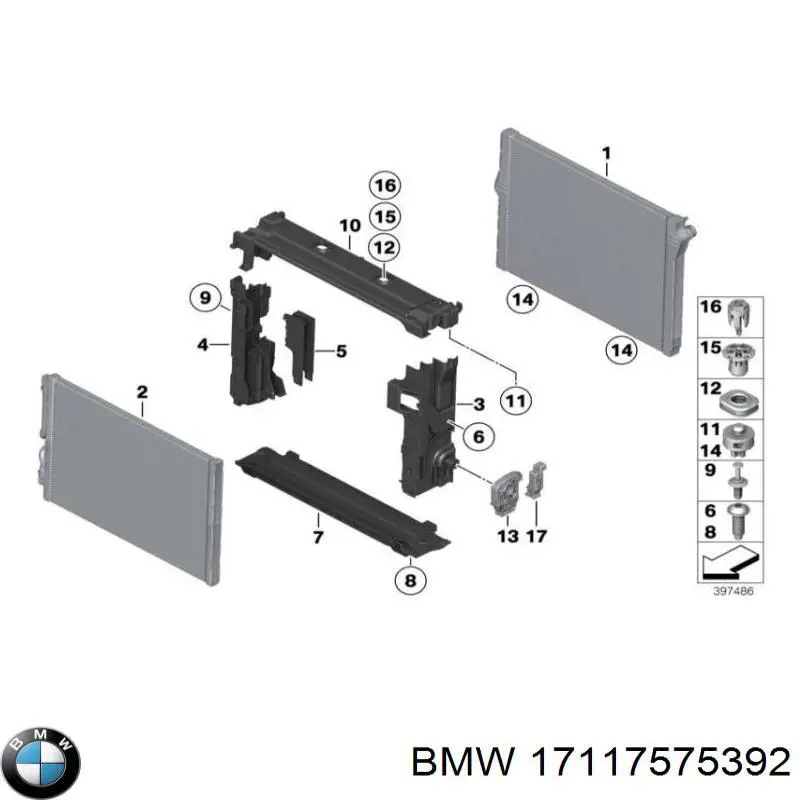7575392 BMW Кран зливний радіатора охолодження