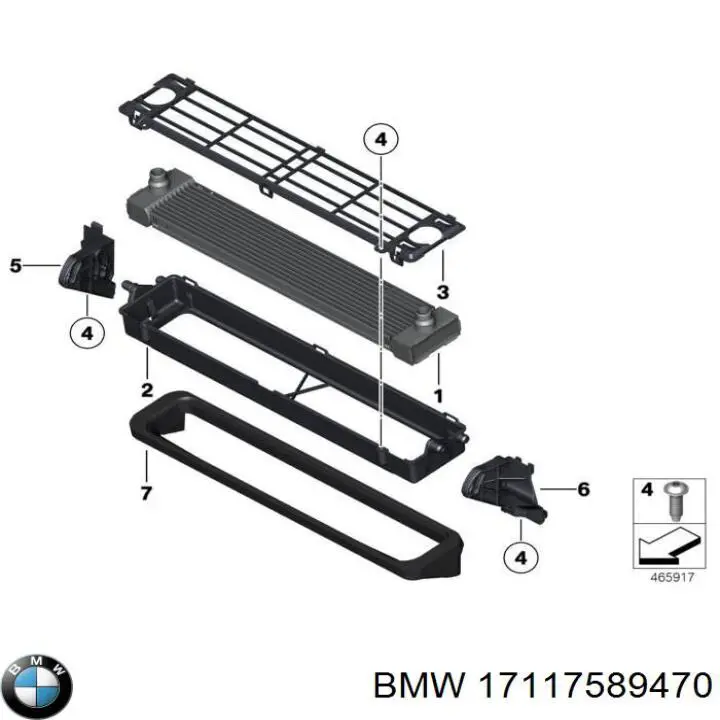 Радіатор охолодження двигуна, додатковий на BMW X5 (E70)