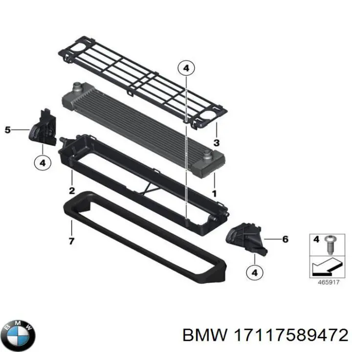 Молдинг заднього скла BMW 17117589472 ціна, від 27.56 USD