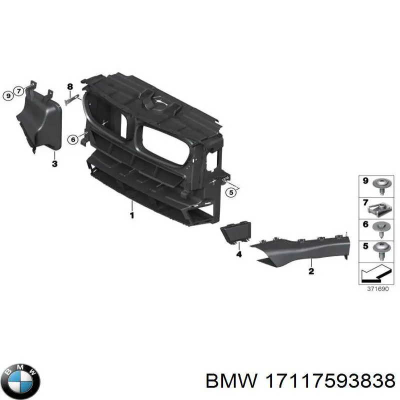 PBM01014AL Signeda Кронштейн радіатора лівий