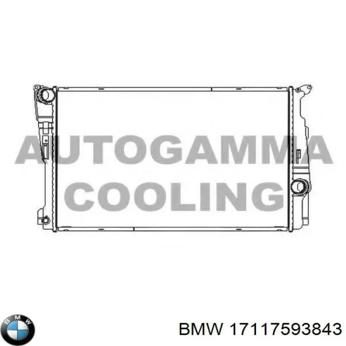 Купити 17117593843 BMW Радіатор двигуна