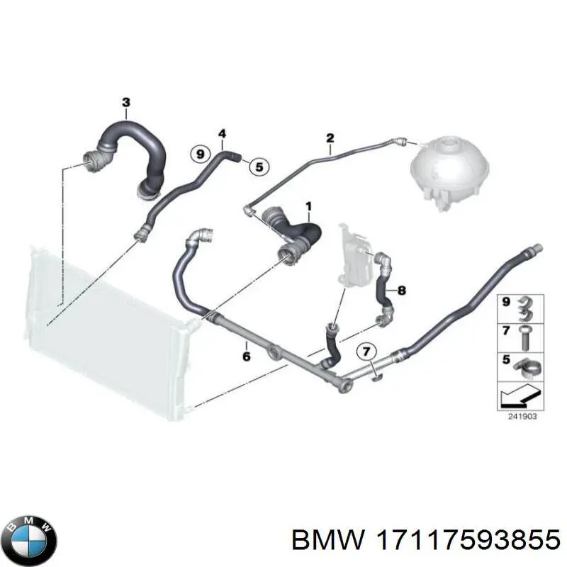  BMW 17117593855 ціна, від 15.89 USD