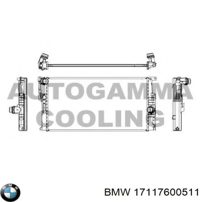 17117600511 BMW Радіатор охолодження двигуна