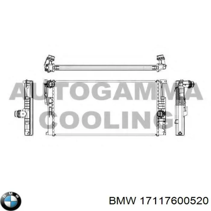 Радіатор основний BMW 17117600520 ціна, від 97.35 USD