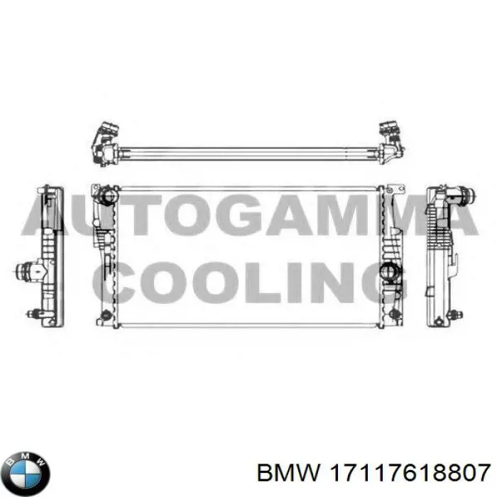 Радіатор основний BMW 17117618807 ціна, від 73.42 USD