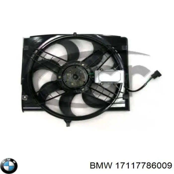 Купити 17117786009 BMW Дифузор радіатора охолодження, в зборі з двигуном і крильчаткою