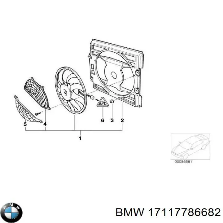 17117786682 BMW жалюзі радіатора охолодження
