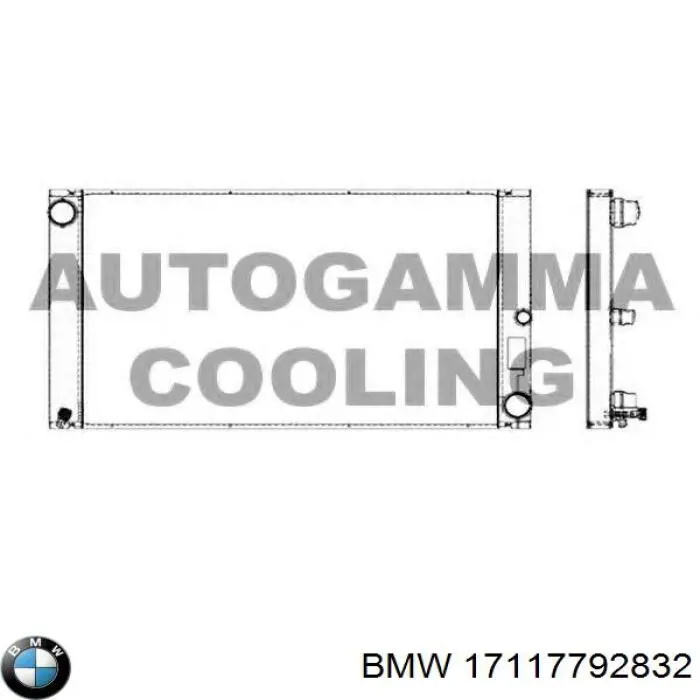Радіатор охолодження BMW 17117792832