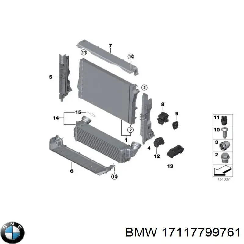 Купити PBM01015AL Signeda Кронштейн радіатора лівий