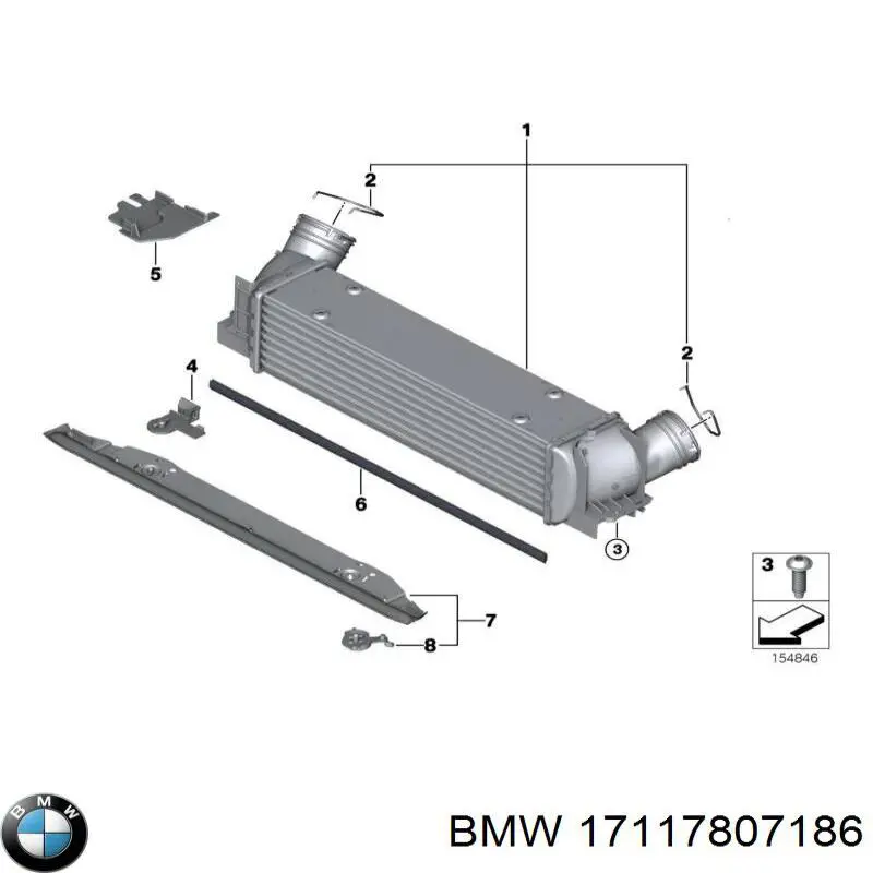 Купити 17117807186 BMW 